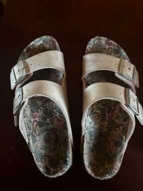 Pink Birkenstock sandles